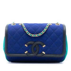 Chanel Small Jersey CC Filigree Flap