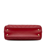 Chanel Small Lambskin Chevron Coco Top Handle Bag