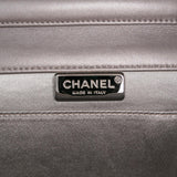 Chanel Small Lambskin Chocolate Bar CC Piercing Studded Chain Flap