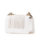 Chanel Small Lambskin Embroidered Boy Flap