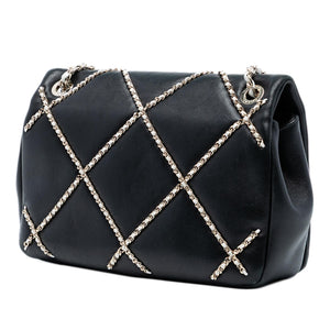 Chanel Small Lambskin Entwined Chain Flap