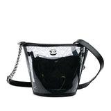 Chanel Small PVC and Crumpled Calfskin Camellia Coco Bucket Bag