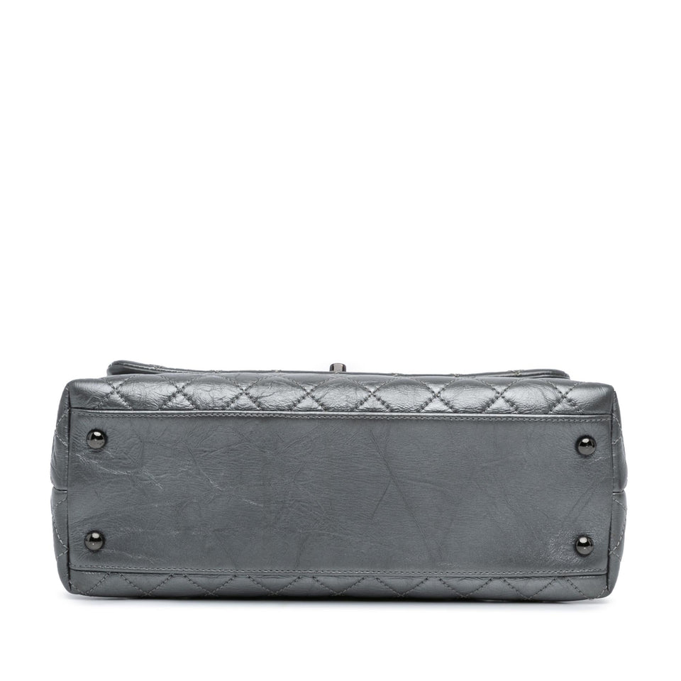 Chanel Small Quilted Aged Calfskin Coco Top Handle Bag