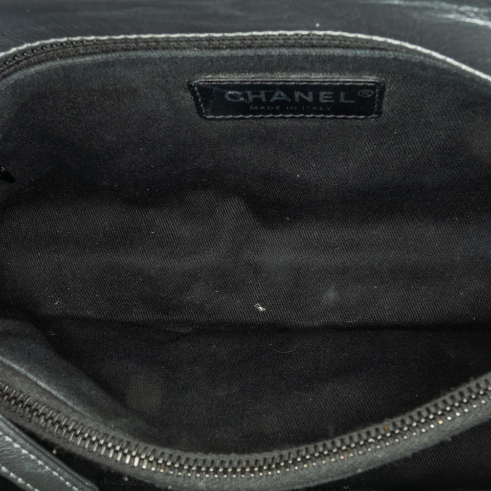 Chanel Small Quilted Aged Calfskin Coco Top Handle Bag