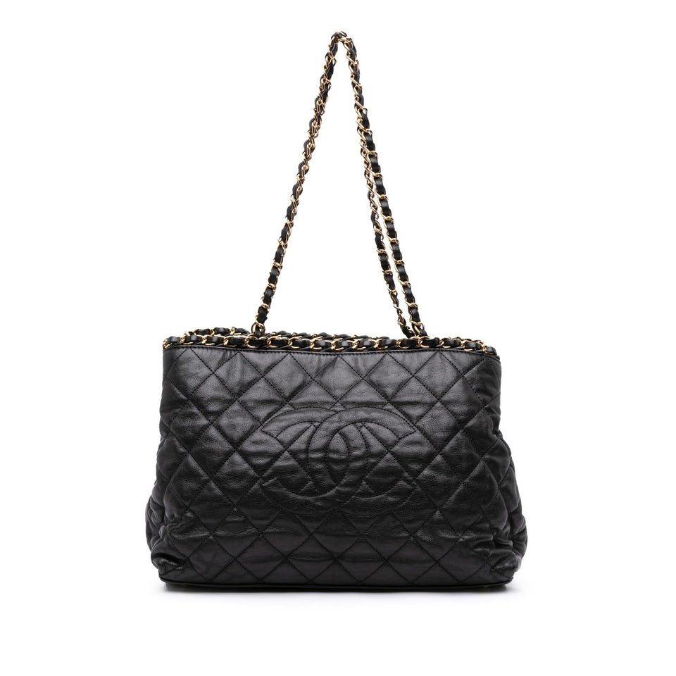 Chanel Small Quilted Calfskin Chain Me Tote