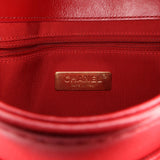 Chanel Small Quilted Calfskin and Caviar Chain Handle Flap