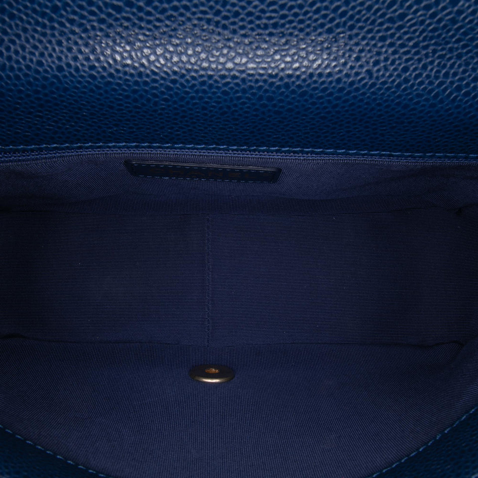 Chanel Small Quilted Caviar Carry Around Flap