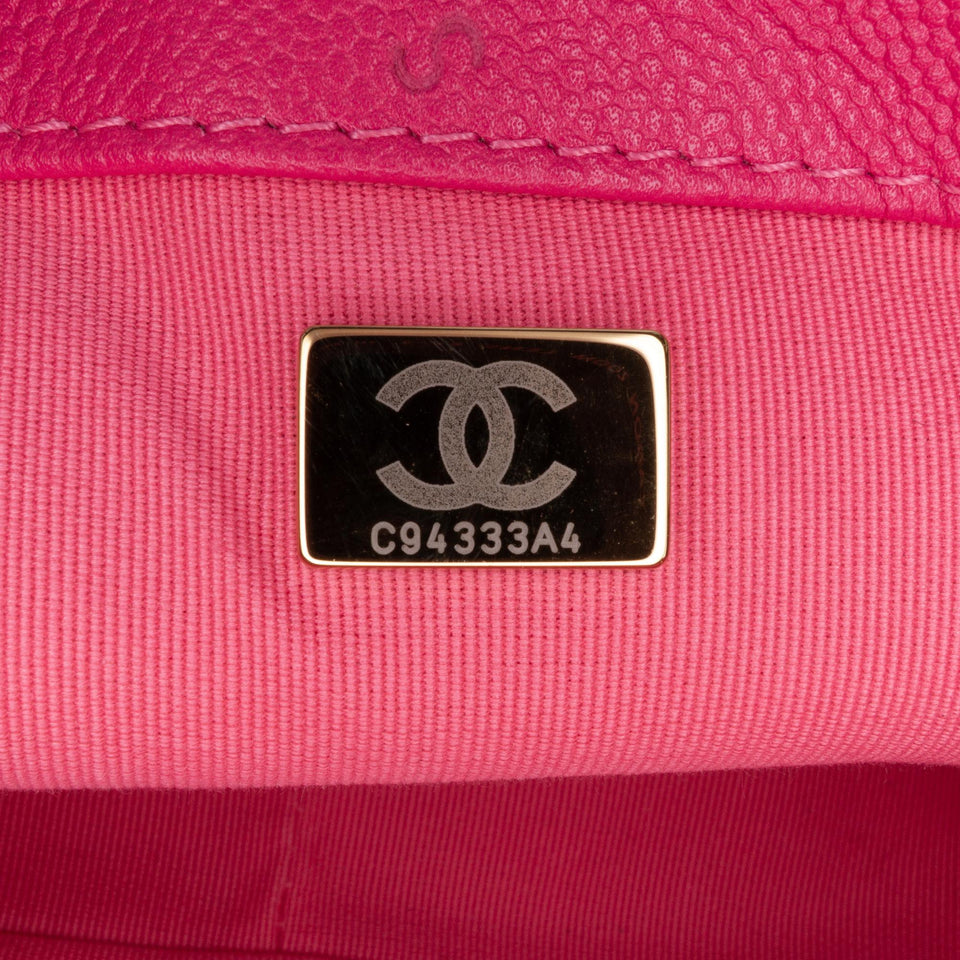 Chanel Small Quilted Caviar Chain Melody Flap