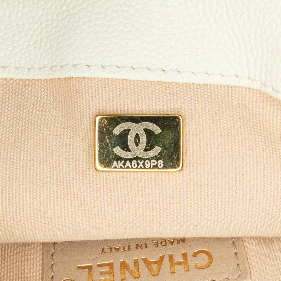 Chanel Small Quilted Caviar Chain Melody Flap