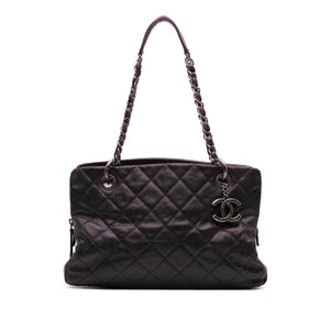 Chanel Small Quilted Iridescent Caviar Chic Shopping Tote