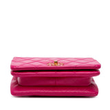 Chanel Small Quilted Lambskin On And On Chain Flap