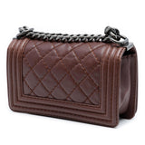 Chanel Small Quilted Lambskin Wild Stitch Boy Flap