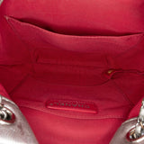 Chanel Small Quilted Metallic Aged Calfskin Gabrielle Bucket Bag