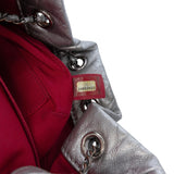 Chanel Small Quilted Metallic Aged Calfskin Gabrielle Bucket Bag