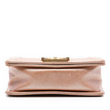 Chanel Small Quilted Metallic Calfskin Boy Flap