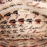 Chanel Small Quilted Nylon Printed Rue Cambon Flap