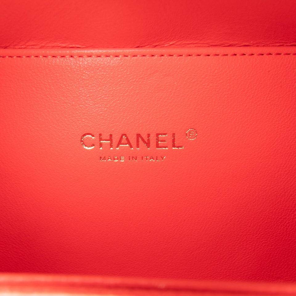 Chanel Small Tricolor Caviar CC Filigree Vanity Case