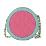 Chanel Tricolor Caviar CC Filigree Round Crossbody