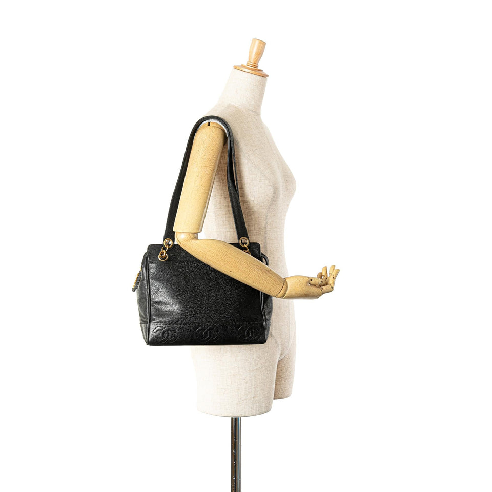 Chanel Triple CC Caviar Shoulder Bag