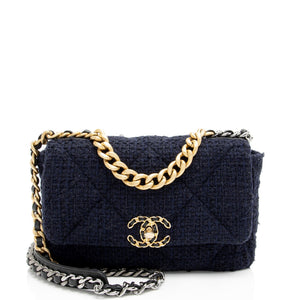 Chanel Tweed 19 Medium Flap Bag