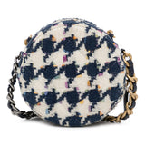 Chanel Tweed 19 Round Clutch with Chain