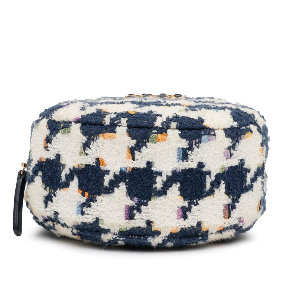 Chanel Tweed 19 Round Clutch with Chain