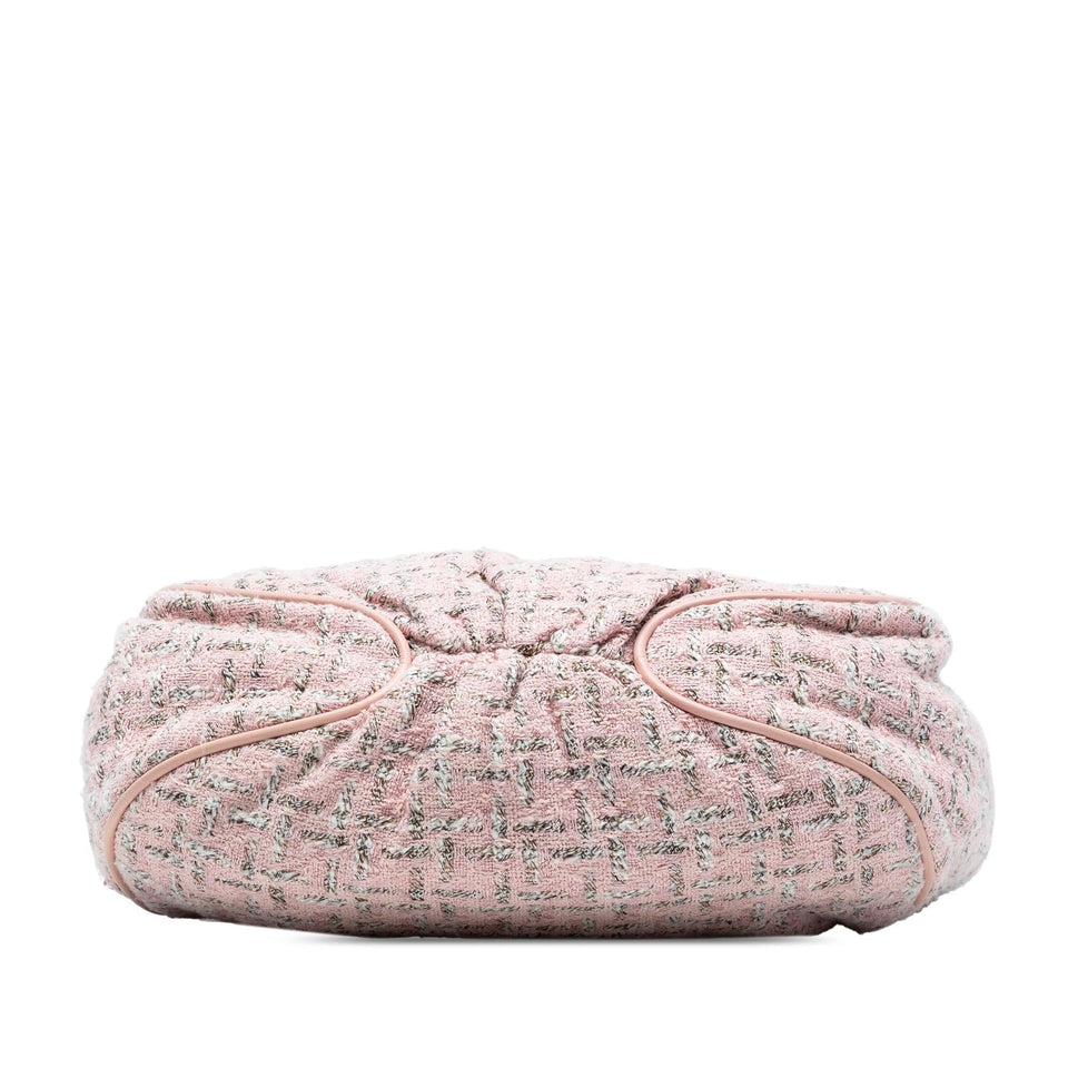 Chanel Tweed Boucle Knitting Top Handle Bag