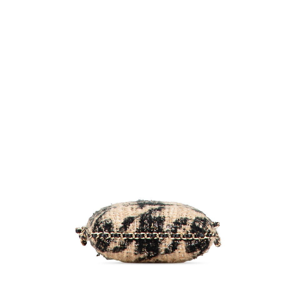 Chanel Tweed Chain Around Phone Holder