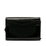 Chanel Tweed Chocolate Bar Camellia Clutch (SHG-6UFZfw)