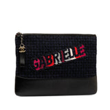Chanel Tweed Gabrielle Clutch Bag (SHG-bga3xd)