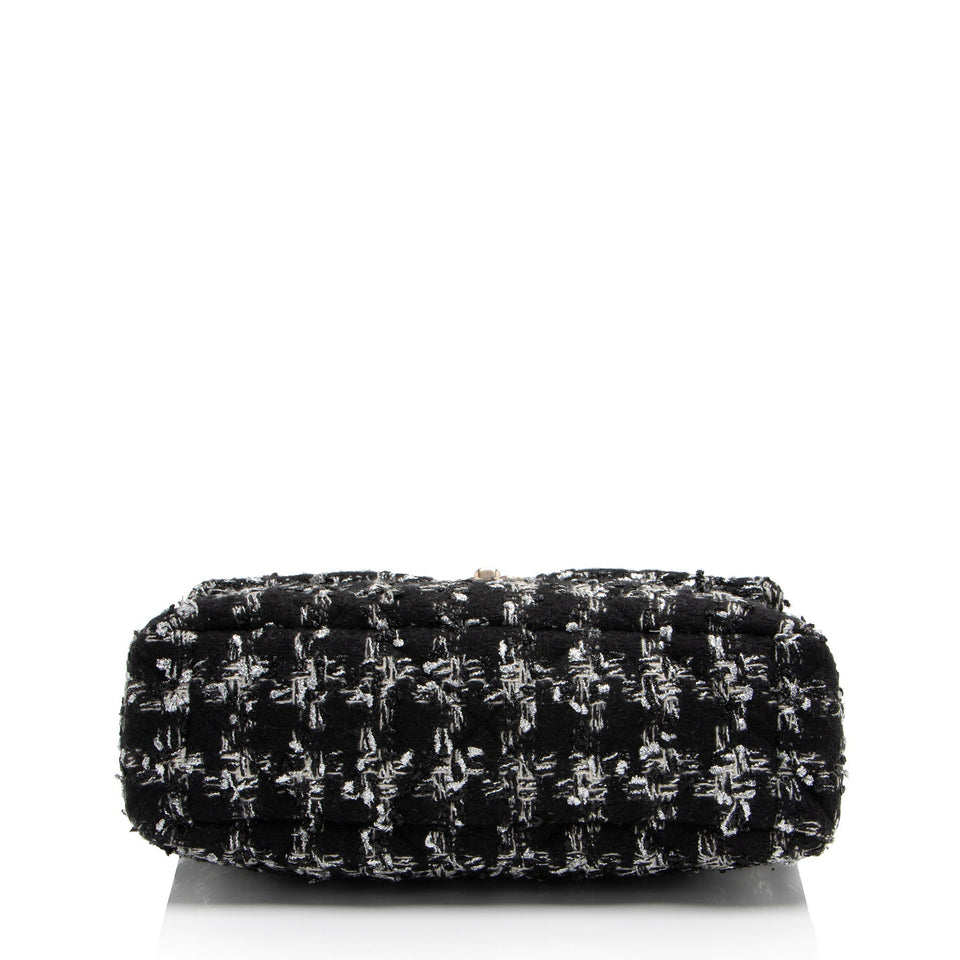 Chanel Tweed Houndstooth 19 Large Flap Shoulder Bag