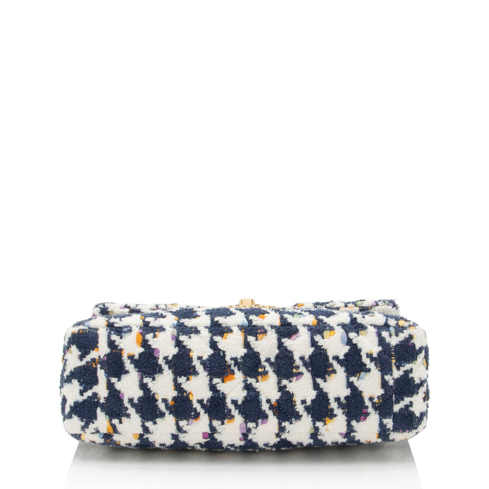 Chanel Tweed Houndstooth 19 Medium Flap Shoulder Bag