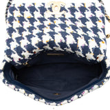 Chanel Tweed Houndstooth 19 Medium Flap Shoulder Bag