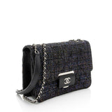 Chanel Tweed Lambskin Beauty Lock Flap Bag