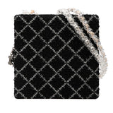 Chanel Tweed and Resin Zipped Chain Shopping Bag