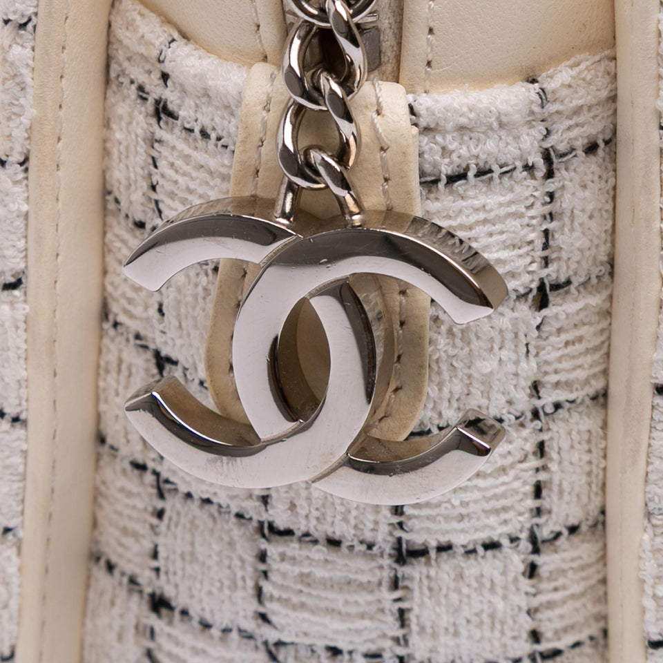 Chanel Tweed and Resin Zipped Shopping Bag