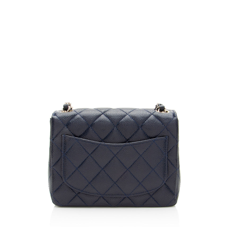 Chanel Vintage Caviar Classic Square Mini Flap Bag