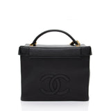 Chanel Vintage Caviar Leather Vanity Train Case