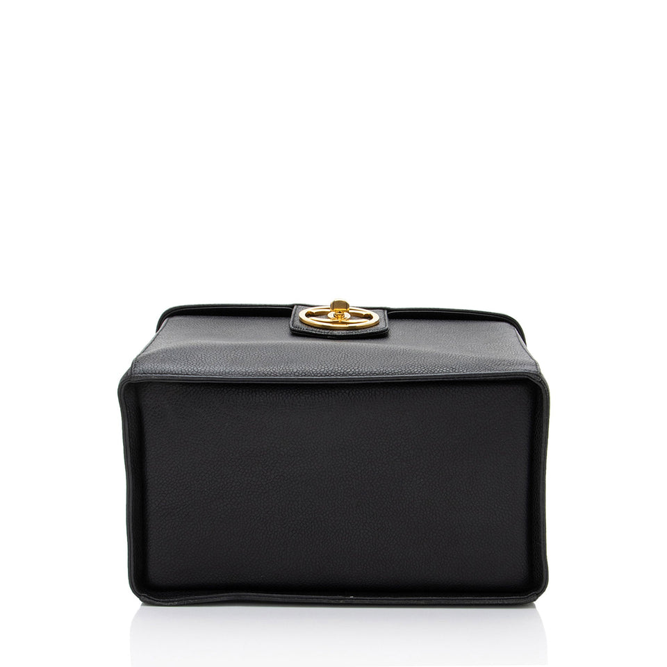 Chanel Vintage Caviar Leather Vanity Train Case
