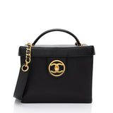 Chanel Vintage Caviar Leather Vanity Train Case