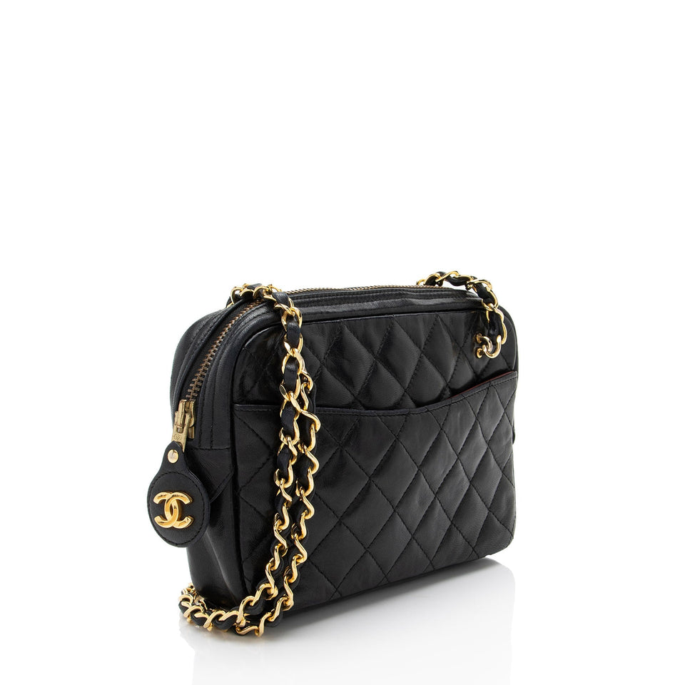 Chanel Vintage Lambskin Chain Camera Bag