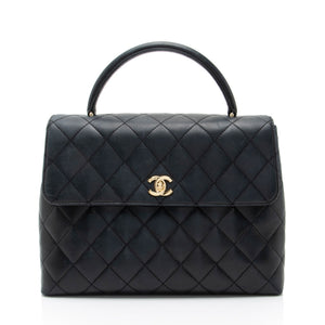 Chanel Vintage Lambskin Kelly Top Handle