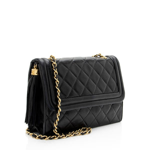 Chanel Vintage Lambskin Tassel Flap Bag