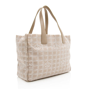 Chanel Vintage Nylon Travel Line Large Tote (SHF-20979)