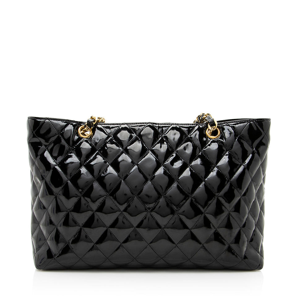 Chanel Vintage Patent Leather CC Tote - FINAL SALE (SHF-19446)