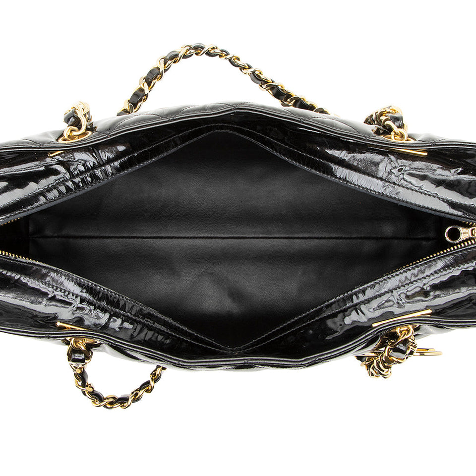Chanel Vintage Patent Leather CC Tote - FINAL SALE (SHF-19446)