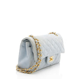Chanel Vintage Suede Classic Small Double Flap Bag
