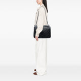 Chanel XL CC Glazed Quilted Calfskin Single Flap