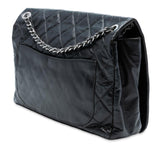 Chanel XL CC Glazed Quilted Calfskin Single Flap