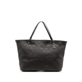 Chanel XL Quilted Caviar Shopping Fever Tote